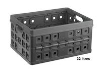 Bac de rangement plastique pliable 32L