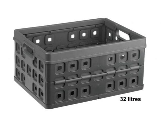 Bac de rangement plastique pliable 32L