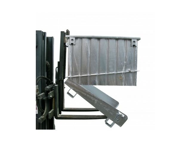 Conteneur galvanisé à fond ouvrant vidage dosé