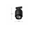 Spot LED Zoomable 10W pour Rail Magnétique M05 48V - Blanc Chaud 2300K - 3500K