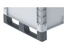Bac plastique industriel 800x600 x 520 mm norme Europe avec 2 semelles - basicline plus