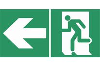 Signal d'évacuation SORTIE vers la GAUCHE - SFG