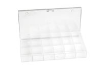 Boîte de rangement séparations fixes 814719 (L x l x h) 194 x 31 x 101 mm Nombre de compartiments: 18 1 pc(s)