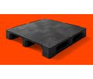 Palette en plastique 1100 x 1100 plateau fermé 3 semelles lourdes | QP1111HB3RR-CD