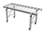 Convoyeur à rouleaux d'entrée et de sortie 500x1500 mm pour scie radiales RAS55 / RAS90 / RAS90H Holzkraft 5660005