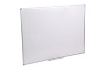 Manutan Expert - Tableau Blanc Émaillé Magnétique 90x120cm - Surface Écriture Durable - Cadre Aluminium - 10 Ans Garantie