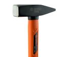 Marteau de mécanicien 500 g avec manche en fibre de verre - bleu, noir et orange