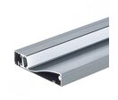 Profilé Aluminium Plinthe Couleur Gris Métallique 2M pour Ruban LED 10mm