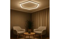 Kit 1 éclairage LED Hexagonal 42W - 120lm/W - Blanc Chaud 2300K - 3500K