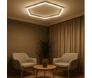 Kit 1 éclairage LED Hexagonal 42W - 120lm/W - Blanc Chaud 2300K - 3500K