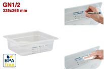GN1/2 - PROFONDEUR 100 MM (HACCP) / SANS BPA - LABEL IML - SANS COUVERCLE