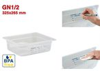 GN1/2 - PROFONDEUR 100 MM (HACCP) / SANS BPA - LABEL IML - SANS COUVERCLE