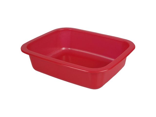 Barquette plastique injecté GN 1/8 rouge h 36 mm x 792 Firplast