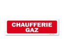 Panneau chaufferie gaz - Fond rouge