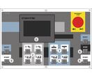 Scie à ruban automatique CNC à double colonne pour métaux capacité 400 mm 3 kW 400V variateur 20-100 m/min Metallkraft HMBS400CNC