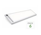 Pack de 6 - Kit en Saillie pour Dalle LED Slim 120x30 - Blanc