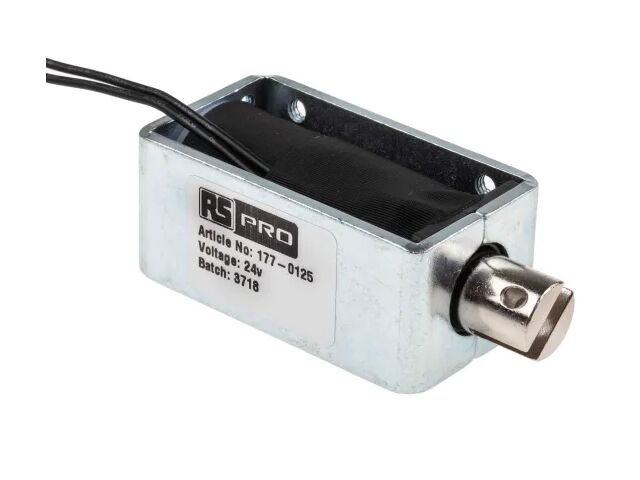 Solénoïde de traction 24 V c.c. 58 x 25,4 x 31,8 mm | RS Pro