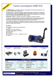 Jobby M10 - Tracteur électriques 15T 