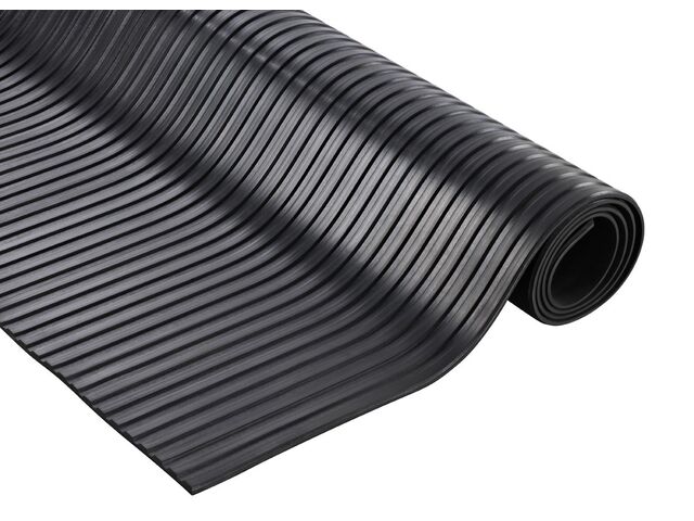 Tapis caoutchouc cannelé (Rouleau de 10 m)