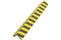 Mottez - Mousse de protection d&amp;#039;angle XXL - 120 cm Noir/Jaune - Polyéthylène Épais - Sécurité Renforcée