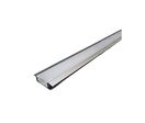 Profilé Aluminium Encastrable pour Bandeau LED Couvercle Blanc Opaque - 2 m
