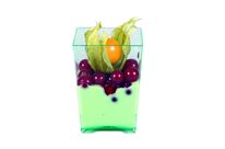 Verrine carrée et transparente L50mm x H65mm (12X(x25) (x300) Firplast