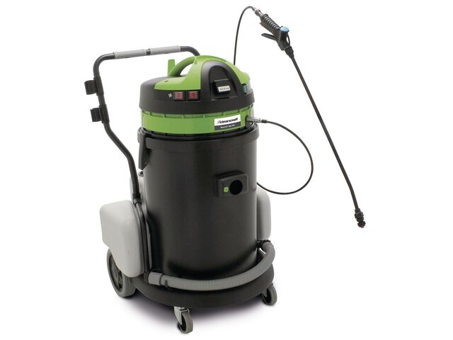 Aspirateur eau et poussière avec fonction de pulvérisation désinfectante cuve plastique 62 litres 2 moteurs 2 kW 230V 74 dB(A) Cleancraft FLEXCAT 262 PD
