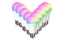 Pack de  10 - Ampoule LED Connectée Wifi E27 9W RGBW A60