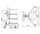 Lève-fût mobile 350 kg - Hauteur de levage 300 mm MW Tools VTHA35003