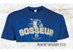 Tee-shirt peintre tapissier Bleu-bugatti XXXL