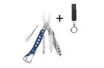 Ciseau multifonction combo STYLE CS Bleu Leatherman + Lampe Monarch noire - 831728