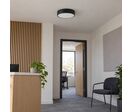 Plafonnier LED 18W 25cm Noir - Blanc Chaud 2300K - 3500K