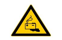 Panneau Danger batteries  : 629929