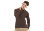 Polo safran homme manches longues 