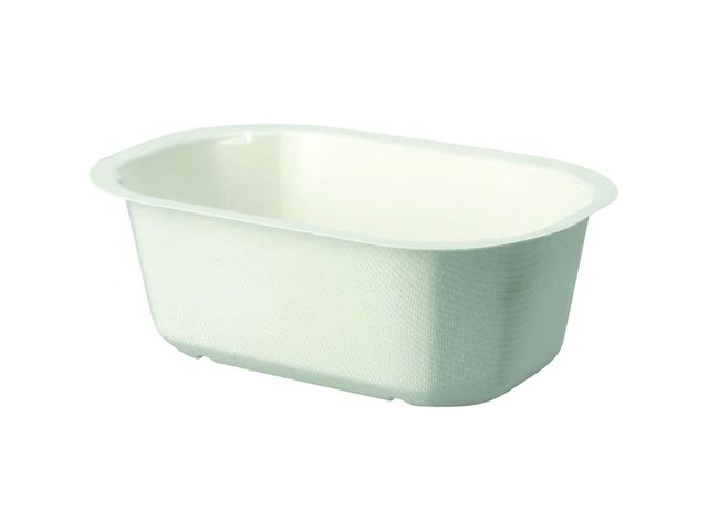 Barquette oblongue pulpe et PLA 158X102X55ML X960 Firplast