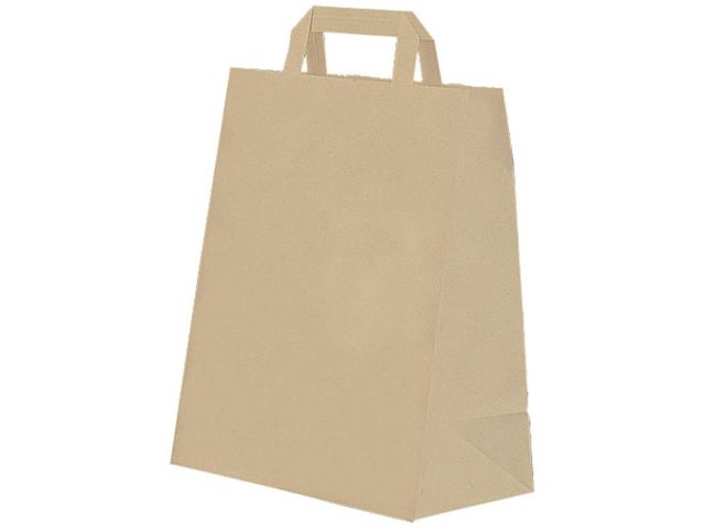 Sac cabas kraft brun 70 g/m² 260mm x 140mm x 300mm (x250) Firplast