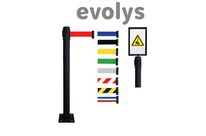 Poteau de Guidage à Sangle EVOLYS Noir à fixer