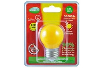 Ampoule LED E27 0.5W JAUNE - Réf  7627B