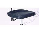 Siège inox polyuréthane assise + repose pieds 5 patins