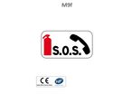 Panonceau poste d'appel SOS et lutte contre l'incendie M9F
