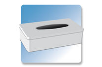 Boites métalliques à mouchoirs