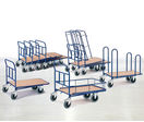 Chariot emboîtable à plateau - Charge utile 400 et 500 kg