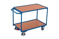 Variofit - Servante à 2 plateaux bois - 835x490mm - 250Kg - 80kg/plateau - Garantie 3 ans