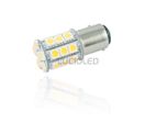 Ampoule led BA15D 12V/24V 27 leds SMD 5050 360° Blanc chaud