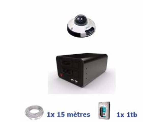 kit de surveillance ip professionnel  01 caméra mini dôme