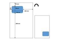 Boite de 500 feuilles avec étiquette 86 x 54 compatible ebay