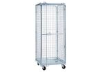 Italiana Contenitori - Roll-conteneur de sécurité 400 kg - 720 x 830 mm - 1840 mm Hauteur - Roulettes Polypropylène - Éco-responsable