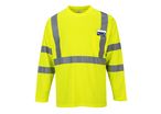 Tee Shirt Haute Visibilité Manches Longues Portwest avec poche