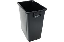 Manutan Expert - Poubelle de tri intérieur 40L - Plastique recyclé 70% - Noir - 47.5cm H