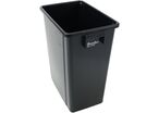 Manutan Expert - Poubelle de tri intérieur 40L - Plastique recyclé 70% - Noir - 47.5cm H
